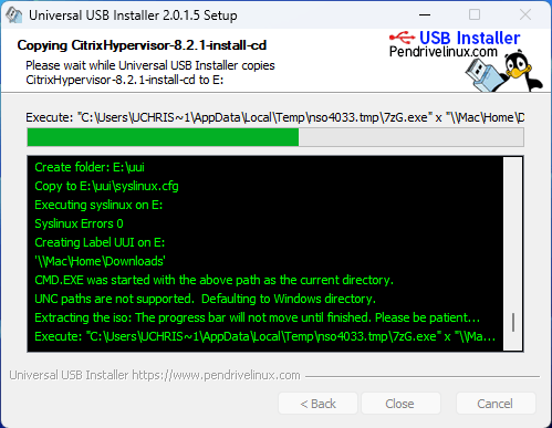 Create Citrix XenServer Install USB Key