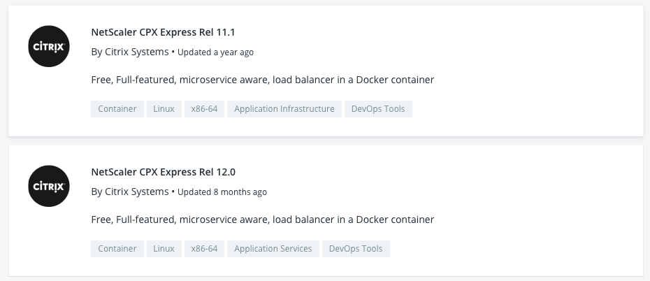 Citrix ADC CPX Netscaler CPX